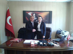 Başkanımızdan Kaymakamımıza Hoşgeldiniz Ziyareti
